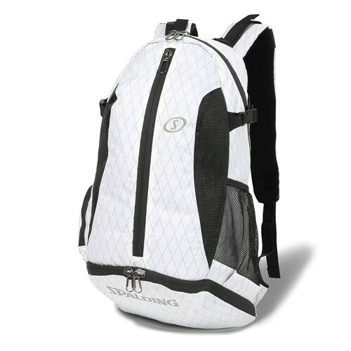 配送区分：Fサイズ【新品/取寄品】バスケットプレイヤーのために開発されたバッグ ケイジャープロ シェル ホワイト 41-014WH SPALDING スポルディング※ご注文手続き後、当店より発送予定日または取寄商品の在庫有無・納期を記載したご注文確認メールをお送りいたしますので必ずご確認をお願い致します。 こちらの商品はお取り寄せの商品となり、通常、土日祝を除く3営業日前後での発送予定となります。（詳細納期はご注文後にメールにてご案内致します。） ※発注手配の可否をメールにてご確認させて頂く場合がございます。必ず当店からご案内するメールをご確認ください。 ※商品の手配ができない場合や、発注手配可否の確認が取れない場合には誠に申し訳ございませんがキャンセルとさせていただきます。バスケットボール リュック バッグ バスケ バスケットボールバッグ 男女兼用 大容量 ユニセックス 【SPALDING / スポルディング】 ●素材：ポリエステル ●カラー：ホワイト ●原産国：中国 ●サイズ：W35 x H57 x D32cm ●容量：32L ●バスケットプレイヤーのために開発されたバッグ ●ボール、シューズ、アパレルなど、バスケに必要な装備を全て収納可能 ●ボール用の大容量ボトムポケット ●シューズ用フロントポケット ●バスケットボールプレイヤーの為に誕生してから十余年、多くのプレイヤーに愛され続けるバスケットボールに必要なギアが収納可能な定番バックパック。多層構造の軽量かつ破れにくい強度の高いリップストップ生地を採用。撥水生地と止水ファスナーでメインコンパートメントをガードします。