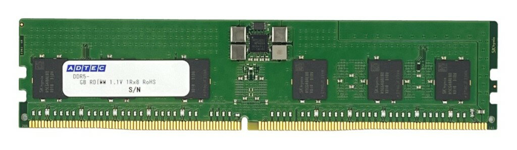 ブラックフライデー期間はエントリーでポイント5倍+100円OFFクーポン発行中　【新品/取寄品/代引不可】DDR5-5600 RDIMM 64GB 2Rx4 80bit ADS5600D-R64GDAT