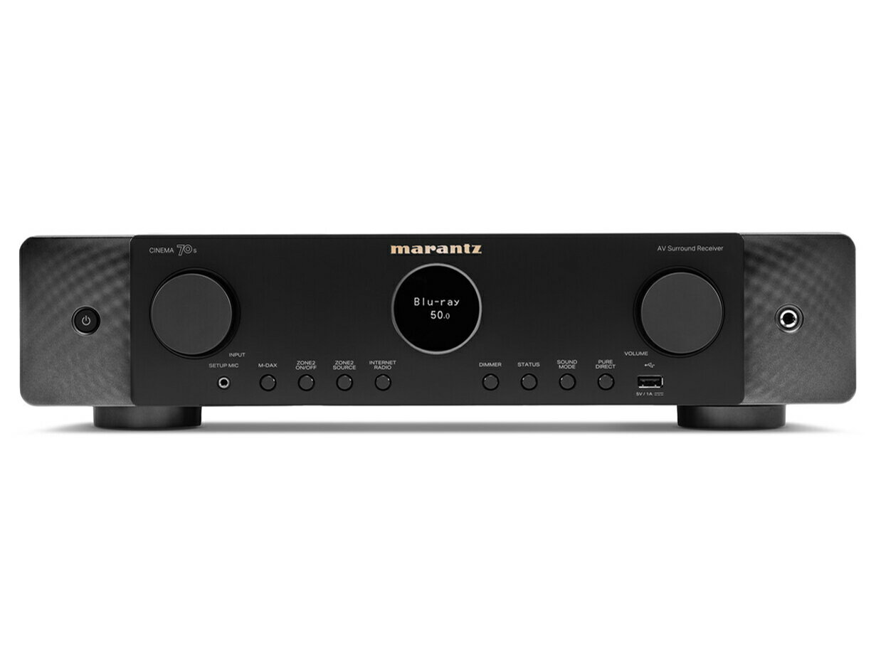 沖縄 離島不可 【新品/取寄品】marantz 7.2chスリムデザイン AVサラウンドレシーバー CINEMA 70s ブラック マランツ