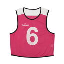 【新品/在庫あり】SPALDING バスケットボール ビブス6枚セット（No.6-11） ピンク フリーサイズ SUB130720PK