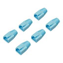 【新品/取寄品/代引不可】先付け用コネクター保護カバー6個入り ブルー BLABRJ45BL6(2)