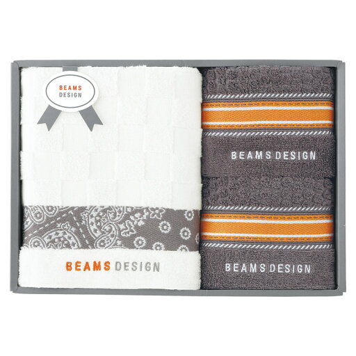 【新品/取寄品/代引不可】【特選商品】BEAMS DESIGN チェッカーバンダナ バス1P・フェイスタオル2P グレー 51-3139500GY 【新品/取寄品/代引不可】【特選商品】BEAMS DESIGN チェッカーバンダナ バス1P・フェイスタオル2P グレー 51-3139500GY