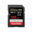 SDカード SD 128GB SDXC UHS-II SanDisk サンディスク Extreme PRO U3 V90 R:300MB/s W:260MB/s 海外リテール SDSDXDK-128G-GN4IN ◆宅