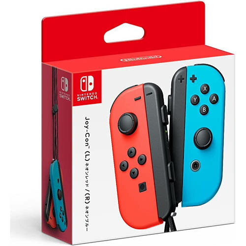 【新品/在庫あり】 ニンテンドースイッチ 周辺機器 JOY-Con(L)ネオンレッド/(R)ネオンブルー HAC-A-JAEAA