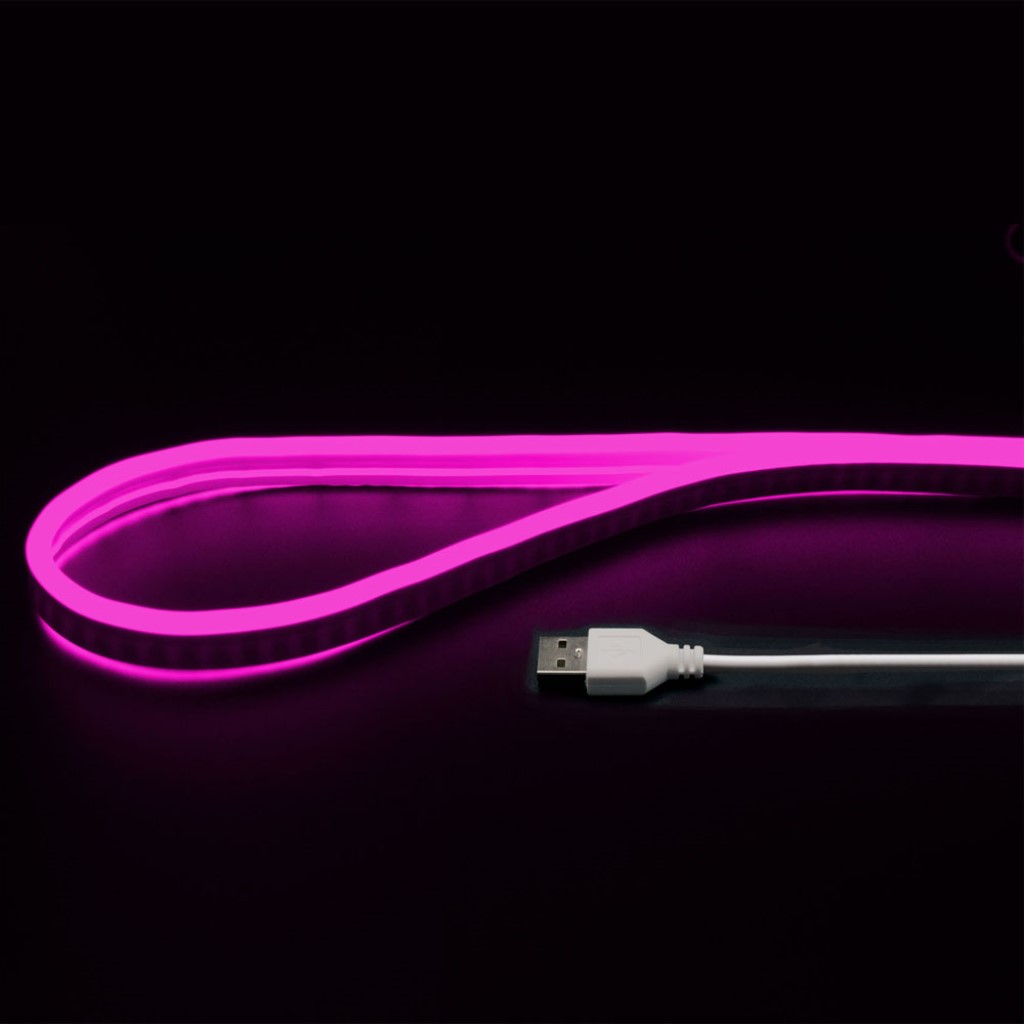 【新品/取寄品/代引不可】USBネオンチューブライト2m ピンク NEONLT2M-PK