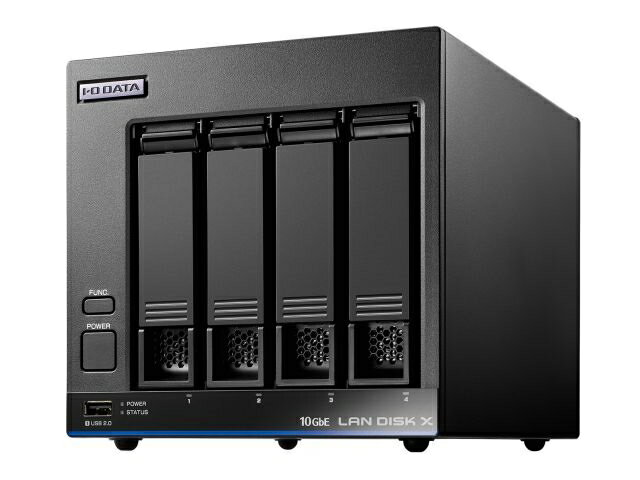 【新品/取寄品】10GbE&マルチギガビット Linux 法人4ドライブNAS 4TB(5年保証・データ復旧) HDL4-XA4B