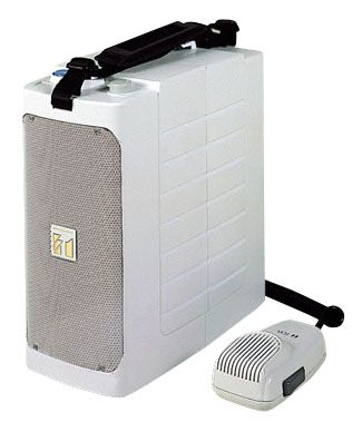 【新品/取寄品/代引不可】ショルダー型メガホン(ホイッスル音付/6W) ER-604W