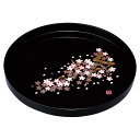 【新品/取寄品】【特選商品4】紀州塗 雅桜 10.0丸盆 2452066