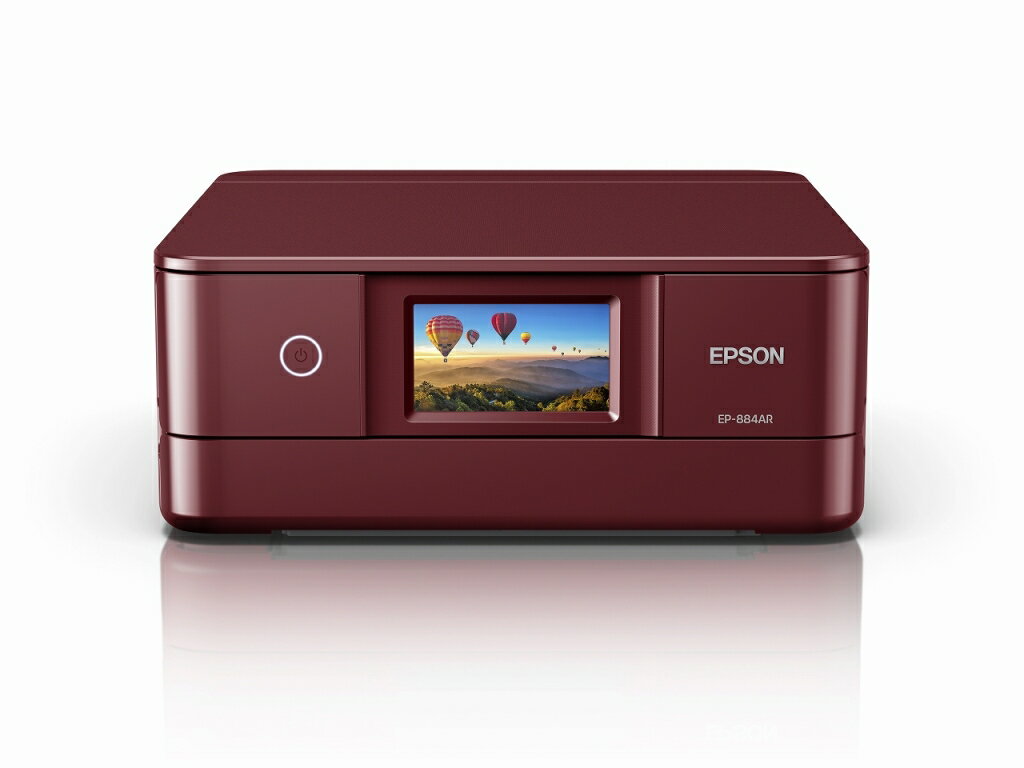 【新品/取寄品】EPSON カラリオ EP-884AR レッド カラーインクジェット複合機/6色/レッド/4.3型ワイドタッチパネル/無線LAN