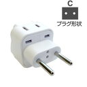 【新品/取寄品/代引不可】海外用2口変換プラグCタイプ NTI-107