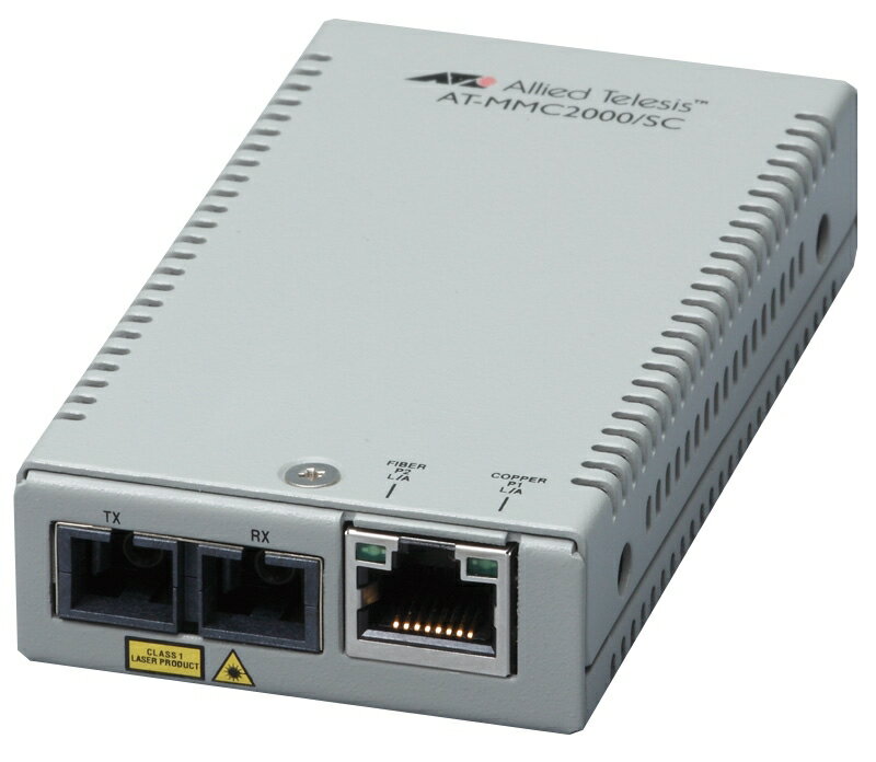 【新品/取寄品/代引不可】AT-MMC2000/SC-N5アカデミック[10/100/1000BASE-Tx1、1000BASE-SX(SC)x1(デリバリースタンダード保守5年付)] 3448RN5(2)