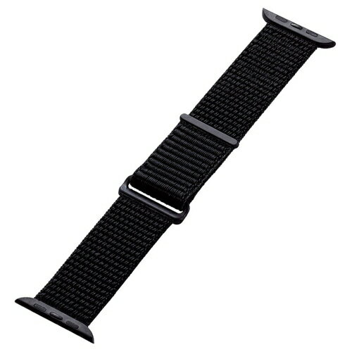 【新品/取寄品/代引不可】Apple Watch 49/45/44/42mm/バンド/ファブリック/ブラック AW-45BDFBBK
