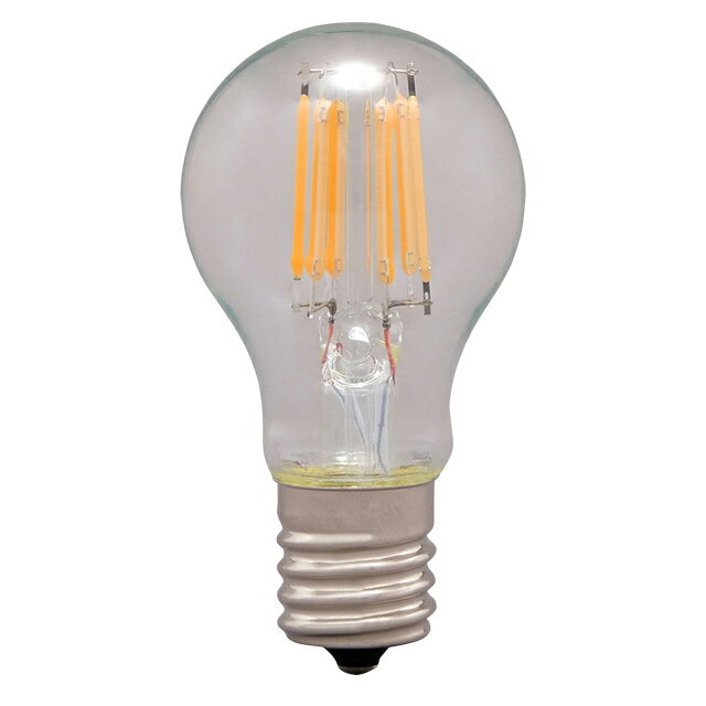 配送区分：SSサイズI2R011J【新品/取寄品/代引不可】ミニクリプトン球 E17 40W相当 電球色 LDA4L-G-E17-FC※ご注文手続き後、当店より発送予定日または取寄商品の在庫有無・納期を記載したご注文確認メールをお送りいたしますので必ずご確認をお願い致します。 こちらの商品はお取り寄せの商品となり、通常、土日祝を除く7営業日前後での発送となります。（詳細納期はご注文後にメールにてご案内致します。） ※発注手配の可否をメールにてご確認させて頂く場合がございます。必ず当店からご案内するメールをご確認ください。 ※商品の手配ができない場合や、発注手配可否の確認が取れない場合には誠に申し訳ございませんがキャンセルとさせていただきます。 ※直送の場合別途送料が掛かる場合がございます ※キャンペーン期間特価の場合ご注文金額が変更となる可能性がございます。 ※メーカーや弊社取引先へ申請書のご記入・提出をお願いする場合がございます。白熱電球のように全方向に光が広がるLEDフィラメント電球ミニクリプトン球タイプです。・商品詳細 : 白熱電球のように全方向に光が広がるLEDフィラメント電球ミニクリプトン球タイプです。クリアガラスがきらめく華やかな明かりのクリアタイプで、ペンダントライトやインテリアの装飾電球に最適です。口金サイズがE17口金なので、照明器具を替えることなくご使用いただけます。