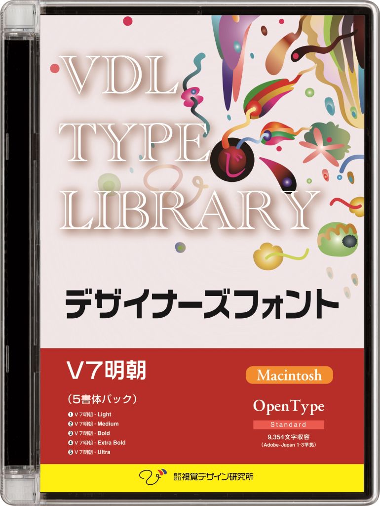 ڿ//ԲġVDL TYPE LIBRARY ǥʡե OpenType (Standard) Macintosh V7ī 30100