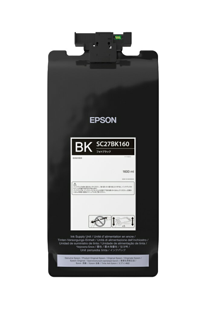 【新品/取寄品/代引不可】SureColor用 インクパック/フォトブラック(1600ml) SC27BK160