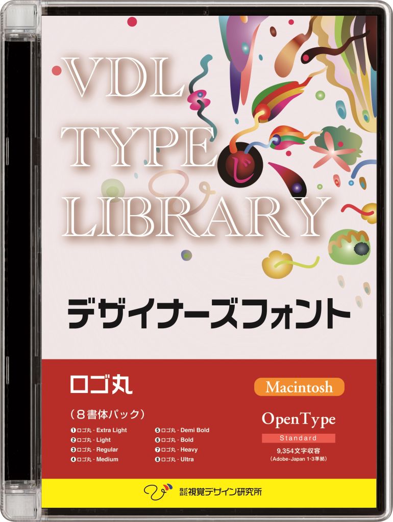 VDL TYPE LIBRARY デザイナーズフォント OpenType (Standard) Macintosh ロゴ丸 30500