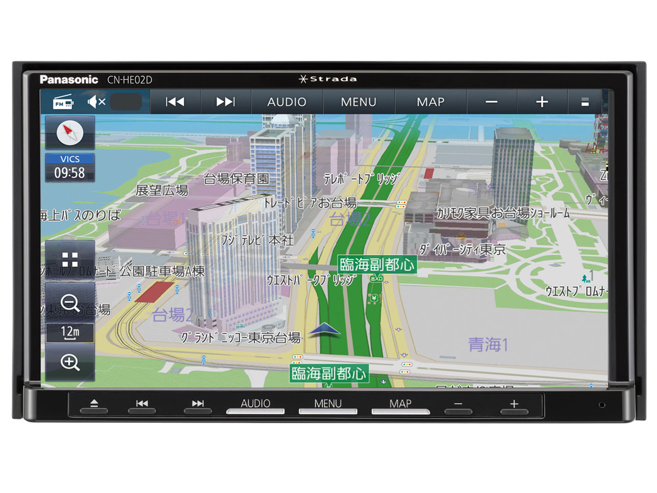 【新品/取寄品】Panasonic カーナビステーション Strada CN-HE02D 7V型 AV一体型カーナビゲーション パナソニック
