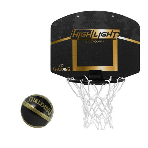 【新品/在庫あり】マイクロミニ ハイライト ゴールド 79-095J ミニ バスケットボール ゴール SPALDING スポルディング