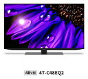 （標準設置料込_Aエリアのみ）テレビ 48型 4T-C48EQ2 有機ELパネル 地上・BS・110度CSデジタル4Kチューナー内蔵テレビ (別売USB HDD録画対応) Google TV 機能搭載4K対応AQUOS AQUOS OLED