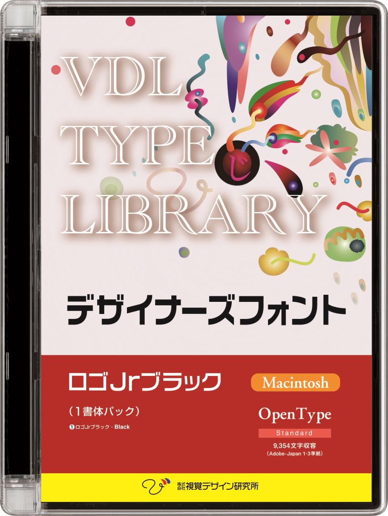【新品/取寄品/代引不可】VDL TYPE LIBRARY デザイナーズフォント OpenType (Standard) Macintosh ロゴJrブラック 32100