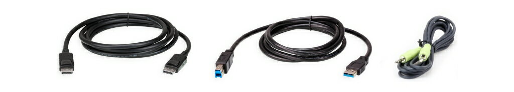 【新品/取寄品/代引不可】1.8M USB DisplayPort KVM Cable Kit 2L-7D02UDPX3/ATEN