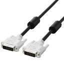 【新品/取寄品/代引不可】DVIデュアルリンクケーブル 3.0m/DVI-D24pinオス-DVI-D24pinオス(ブラック) CAC-DVDL30BK(2)
