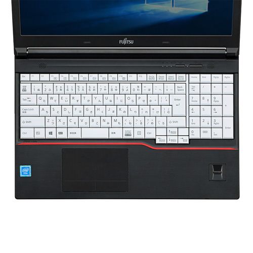 【新品/取寄品/代引不可】ノート用シリコンキーボードカバー(富士通 LIFEBOOK Aシリーズ用) FA-SLIFEA2W