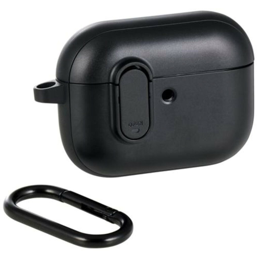 【新品/取寄品/代引不可】AirPods Pro 3対応/TOUGH SLIM Lockケース/カラビナ付/ブラック AVA-AP07TSLBK