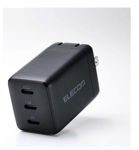 【新品/取寄品/代引不可】ノートPC用ACアダプター/USB充電器/USB PD/67W/USB-Cx3/スイングプラグ/ブラック ACDC-PD11267BK 【新品/取寄品/代引不可】ノートPC用ACアダプター/USB充電器/USB PD/67W/USB-Cx3/スイングプラグ/ブラック ACDC-PD11267BK