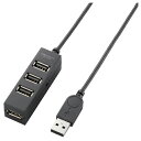 【新品/取寄品/代引不可】USBHUB2.0/TV用/セルフパワー/4ポート/1m/ブラック U2H-TV003SBK(2)