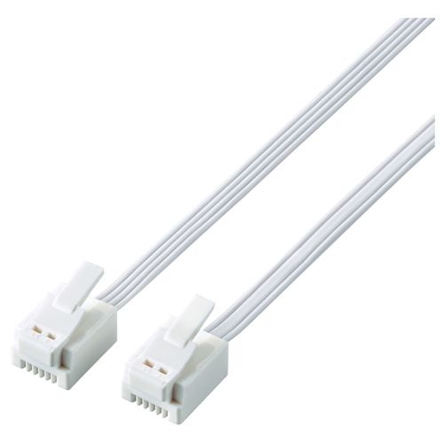 Modular （5 m+） - 【新品/取寄品/代引不可】モジュラーケーブル/爪折れ防止/3.0m/ホワイト MJ-T3WH