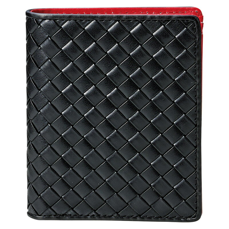 【新品/取寄品/代引不可】【特選商品5】メンズ二つ折り財布(ブラック) EH-0041BK