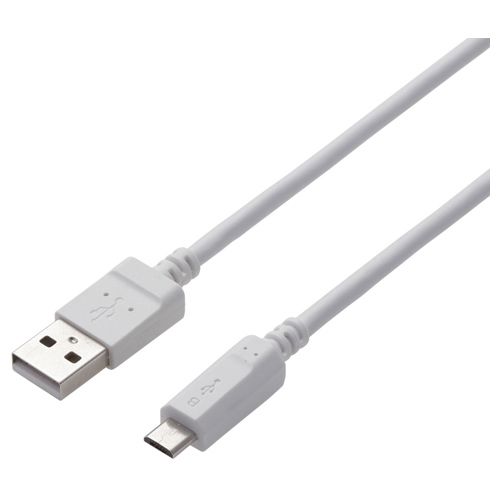 microUSBケーブル/2A出力/スタンダード/通信・充電/2m/ホワイト MPA-AMB2U20WH