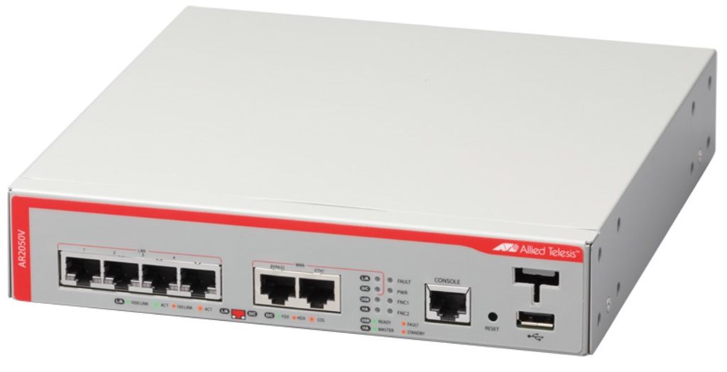 【新品/取寄品】AT-AR2050V [WAN:10/100/1000BASE-Tx1、バイパスポートx1、LAN:10/100/1000BASE-Tx4、USBポートx1] 1661R