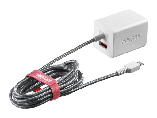 【新品/取寄品/代引不可】AC-USB 2.4A microUSB 1.8m/自動判別USBx1 ホワイト BSMPA2401BC2WH 【新品/取寄品/代引不可】AC-USB 2.4A microUSB 1.8m/自動判別USBx1 ホワイト BSMPA2401BC2WH