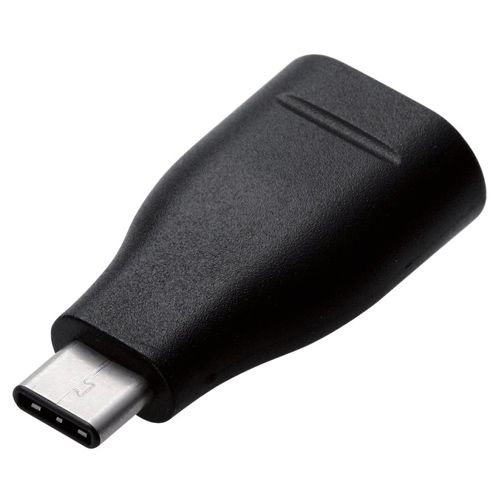 【新品/取寄品/代引不可】スマートフォン用USB変換アダプタ/USB(Aメス)-USB(Cオス)/ブラック MPA-AFCMADBK 1