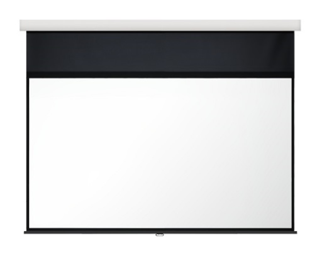 【新品/取寄品/代引不可】CUBEシリーズ手動スクリーン80インチホワイトケース ホワイトマットアドバンス生地 CS-80HDWA-W
