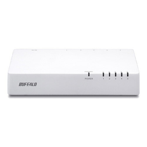 【新品/取寄品】10/100Mbps対応 スイッチングHub プラスチック筐体/電源内蔵モデル 5ポート ホワイト LSW4-TX-5NP/WHD
