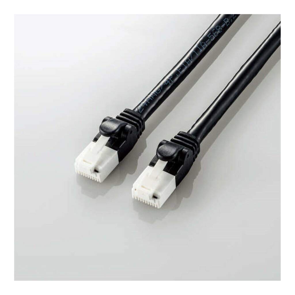 【新品/取寄品/代引不可】LANケーブル/CAT6A/爪折れ防止/7.0m/ブラック LD-GPAT/BK70