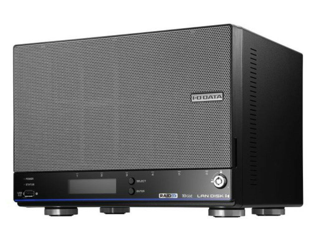 【新品/取寄品/代引不可】法人向け6ドライブNAS(ネットワークHDD)5年保証 12TB HDL6-HB12