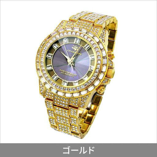 【新品/取寄品/代引不可】シャイニング ソーラー・光発電電波時計 ゴールド メンズ J.HARRISON ギフト プレゼント 父の日 誕生日 記念日 クリスマス 【新品/取寄品/代引不可】シャイニング ソーラー・光発電電波時計 ゴールド メンズ J.HARRISON ギフト プレゼント 父の日 誕生日 記念日 クリスマス