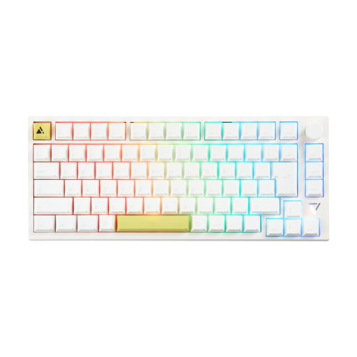 【新品/取寄品/代引不可】ガスケットマウント搭載 ゲーミングメカニカルキーボード(日本語キー/ホワイト) UP-MKGA75-J/WH 【新品/取寄品/代引不可】ガスケットマウント搭載 ゲーミングメカニカルキーボード(日本語キー/ホワイト) UP-MKGA75-J/WH