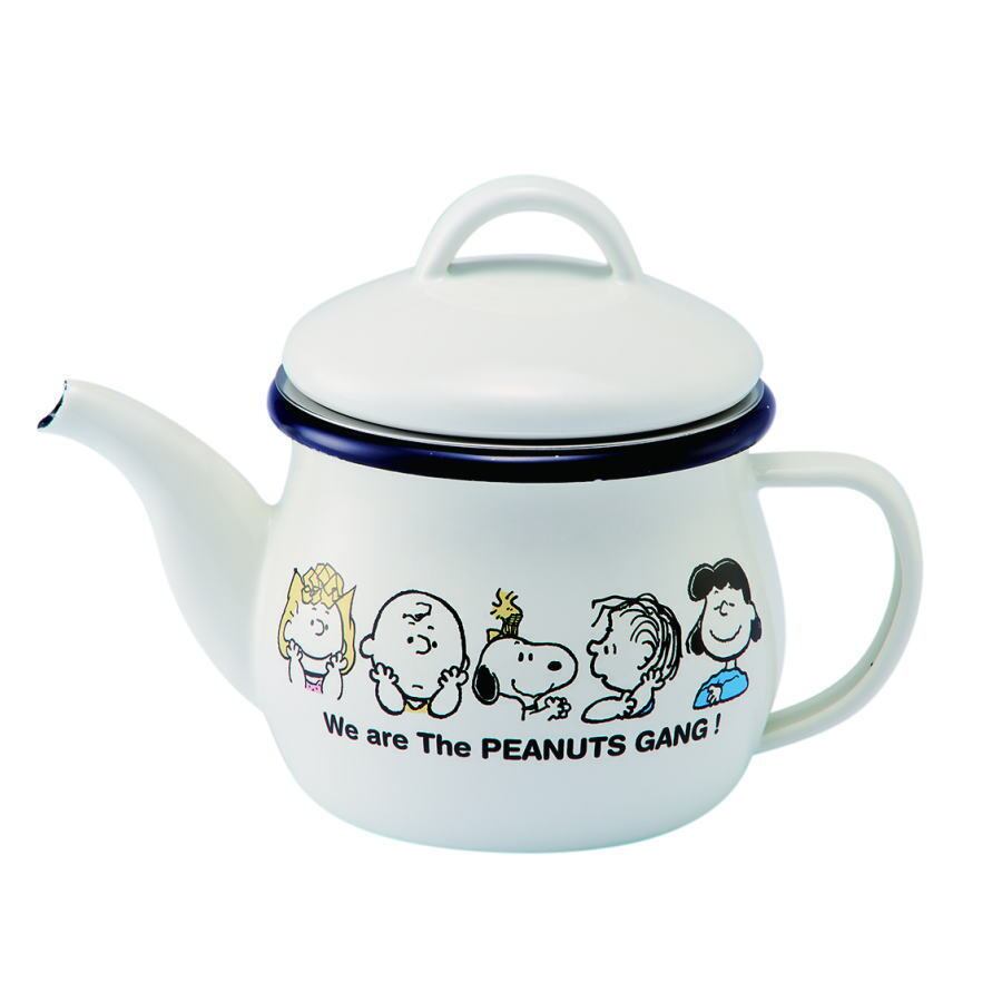 スヌーピー［SNOOPY］　ホーローティーポット（ストレーナー付）　SNJ-2306 豊琺瑯 食器　PEANUTS