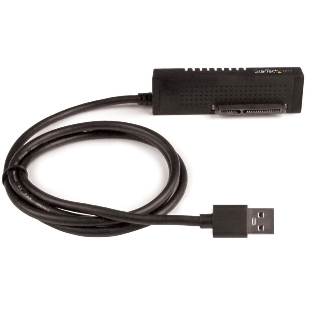 配送区分：SSサイズZU200P7【新品/取寄品/代引不可】SATA - USB 変換アダプタケーブル USB312SAT3※ご注文手続き後、当店より発送予定日または取寄商品の在庫有無・納期を記載したご注文確認メールをお送りいたしますので必ずご確認をお願い致します。 納期は事前にお問い合わせをお願いします。 SATA - USB 変換アダプタ | SATA 3.0 (6Gbps) | 2.5/3.5インチ SSD/HDDに対応 | 携帯に最適 ・デスクトップ／ノート型パソコンからSATA SSD/HDDにアクセスできるSATA-USBケーブル ・最大10Gbpsでデータを転送するUSB 3.1ケーブル ・速度性能が読み込みで70%、書き込みで40%向上するUASPサポート ・どこでも外付けドライブに接続できるSATA-USBアダプタ ・電源アダプタ付属。より多くの電力を必要つる3.5/2.5インチドライブに給電