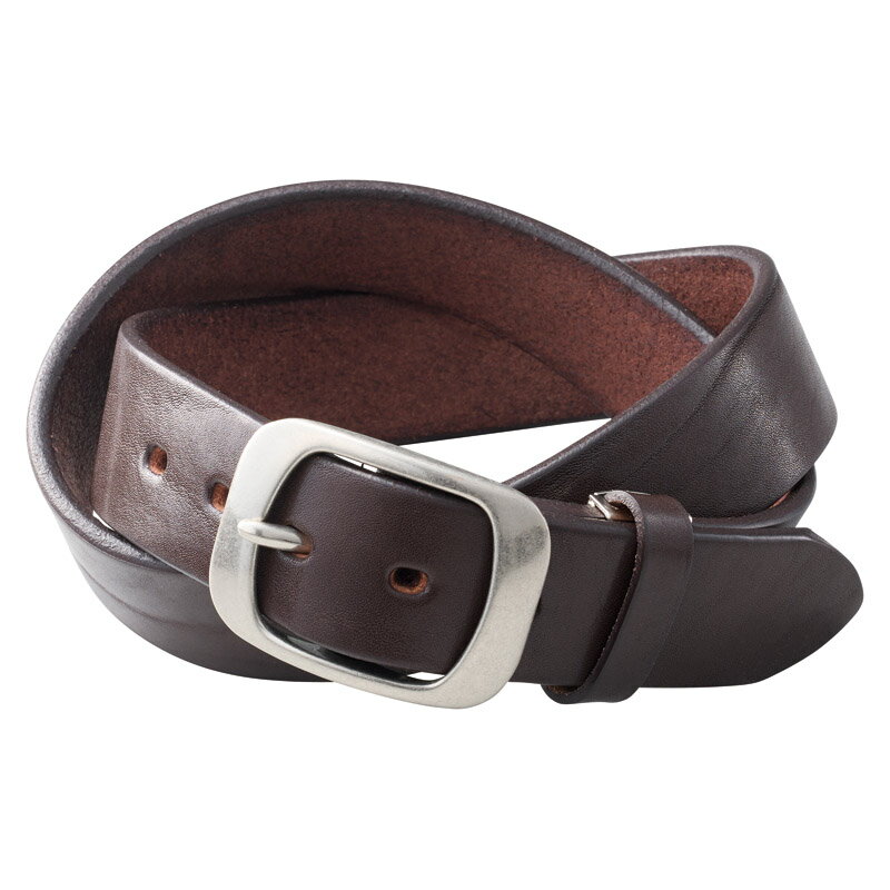 【新品/取寄品/代引不可】【特選商品】栃木レザー ベルト チョコ OJ-9351