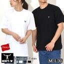 ヘインズ Hanes BEEFY-T ビーフィー ロゴワッペン付き Tシャツ H8-T301 メンズ レディース トップス 半袖 シンプル …