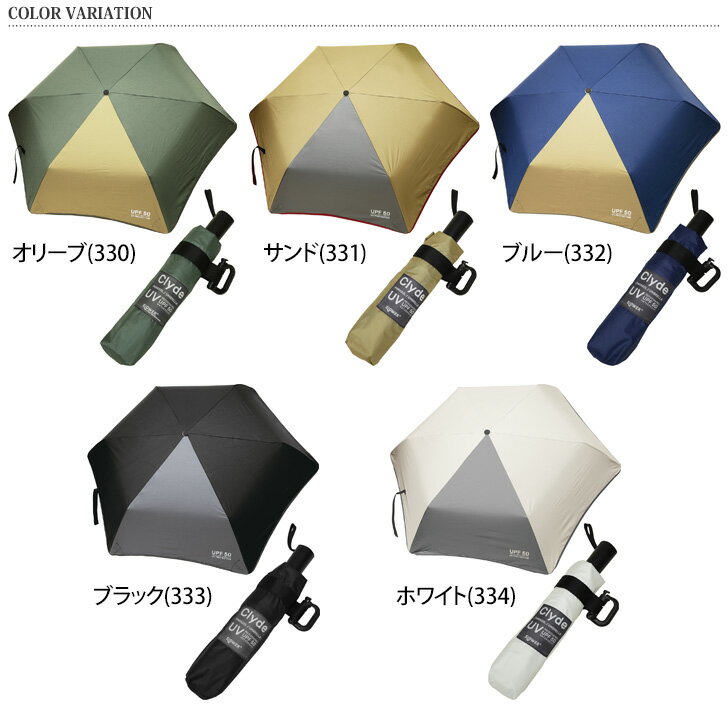 スロウワー SLOWER フォールディング アンブレラ クレイド 晴雨兼用 傘 かさ 折りたたみ傘 折り畳み メンズ 日傘 雨傘 55cm 6本 日よけ 紫外線対策 UVカット おしゃれ バイカラー ミリタリー
