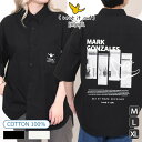 マークゴンザレス ART BY MARK GONZALES ハーフスリーブ 5分袖 シャツ 2H8-13890 メンズ レディース トップス 半袖 アメカジ お...