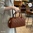 横型 キルティング フェイクレザー ワイド ハンドバッグ 横長 レディース キッズ 子供 女の子 小学生 大人 バッグ トートバッグ ミニトート 小さめ コンパ...