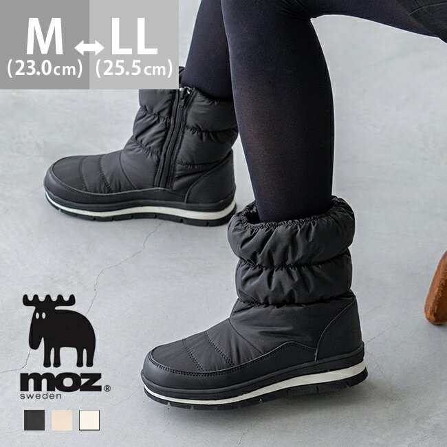 送料無料 moz モズ スノーブーツ レディース ボア ファー 撥水 防水 防寒 すべらない ダウン仕様 あたたかい 雪 キャンプ アウトドア ウォータープルーフ ショートブーツ 雪靴